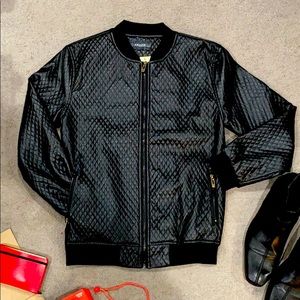 Faux leather black jacket